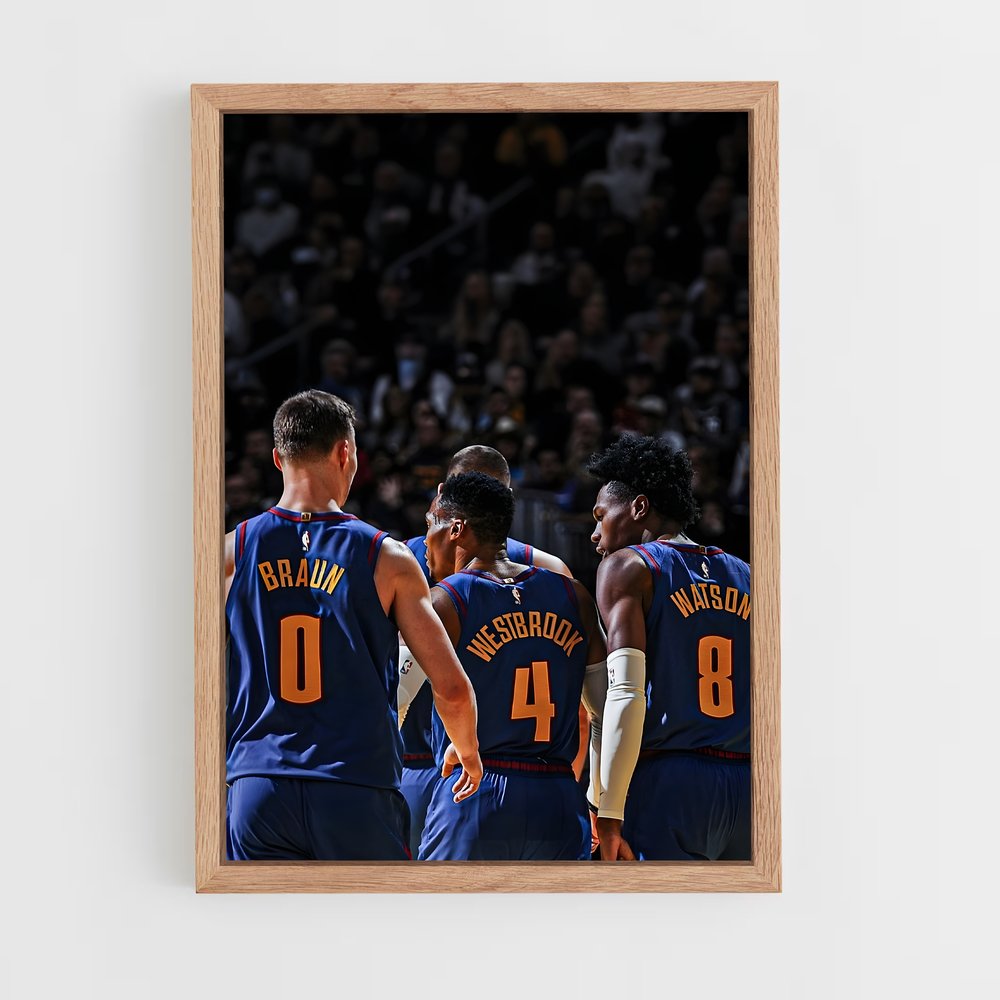 ap-denver nuggets-1 cadre Bois clair