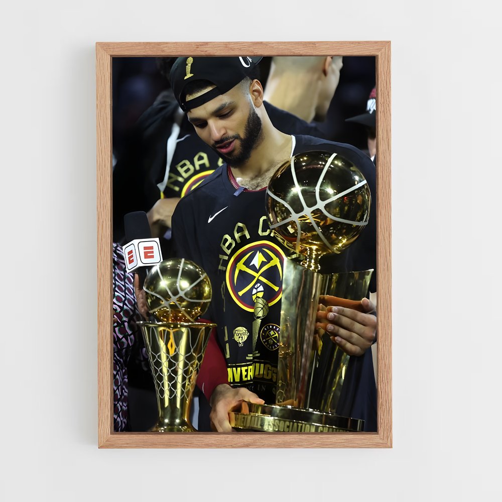 ap-denver nuggets-4 cadre Bois clair