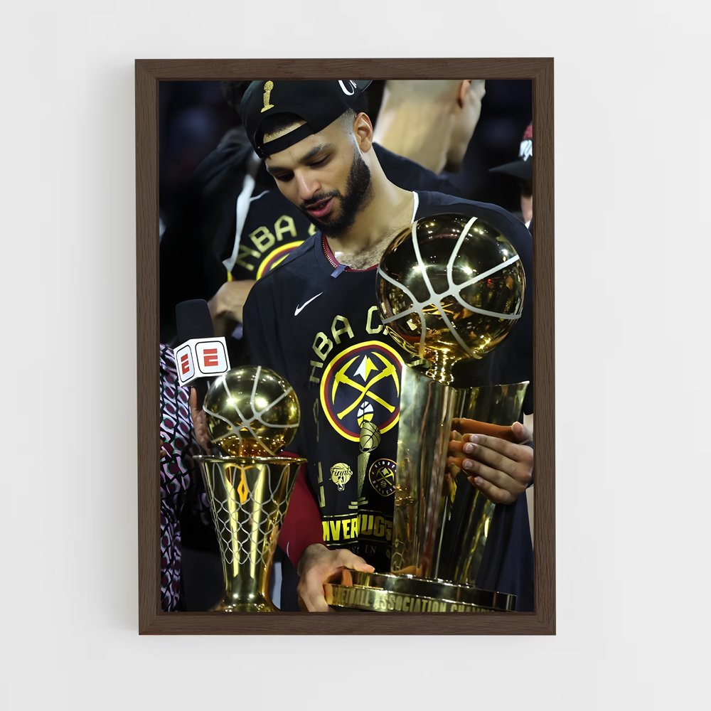 ap-denver nuggets-4 cadre Bois foncé