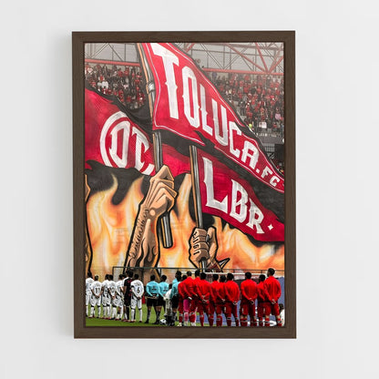 ap-deportivo toluca fc-3 cadre Bois foncé