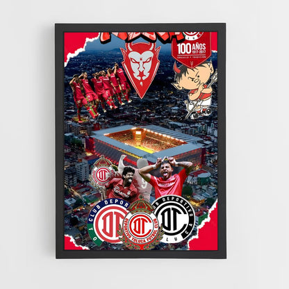 ap-deportivo toluca fc-4 cadre Noir