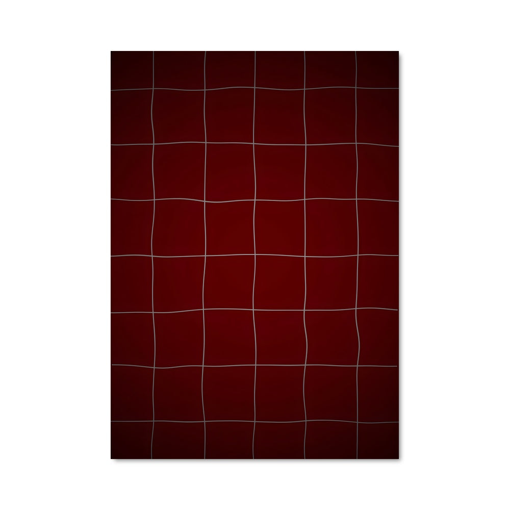Poster Lignes Écarlates