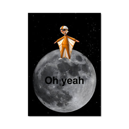 Poster L'Avion de Papier Lunaire