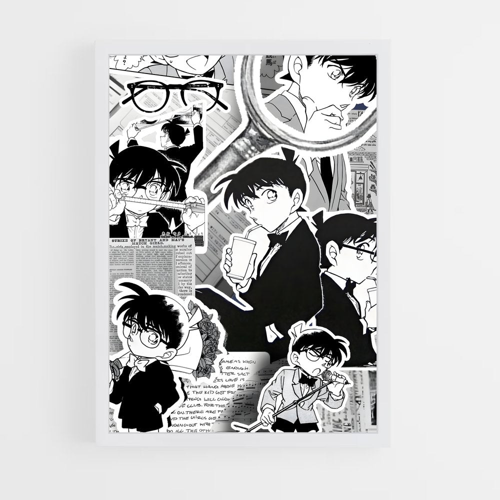 ap-detective conan-4 cadre Blanc