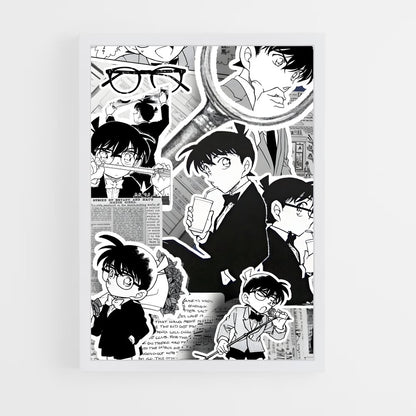 ap-detective conan-4 cadre Blanc