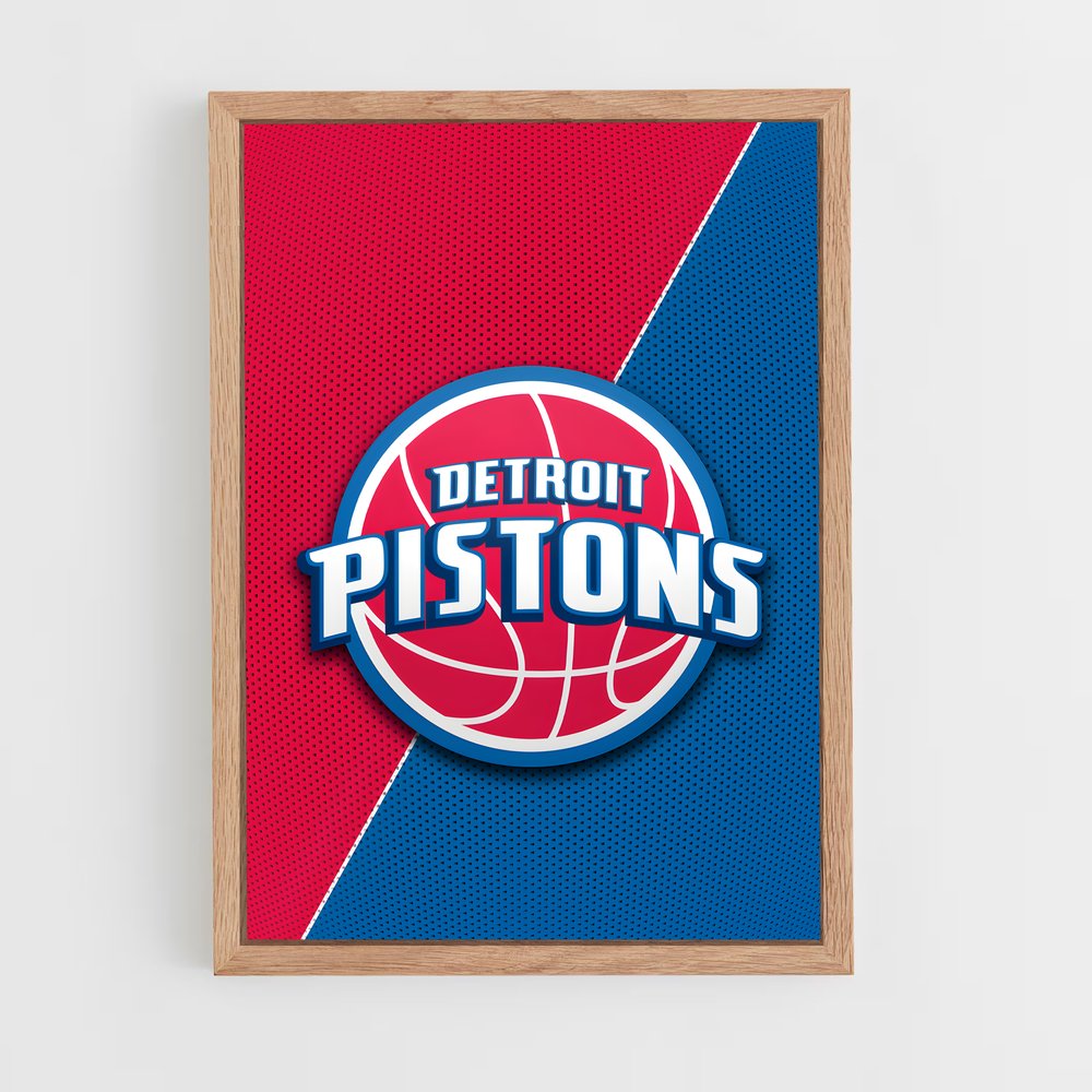 ap-detroit pistons-1 cadre Bois clair