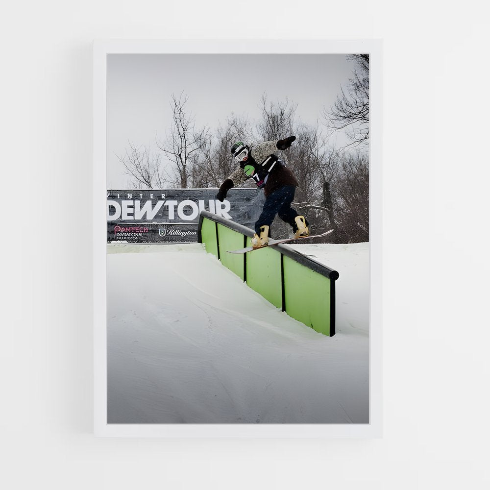 ap-dew tour snowboarding-1 cadre Blanc