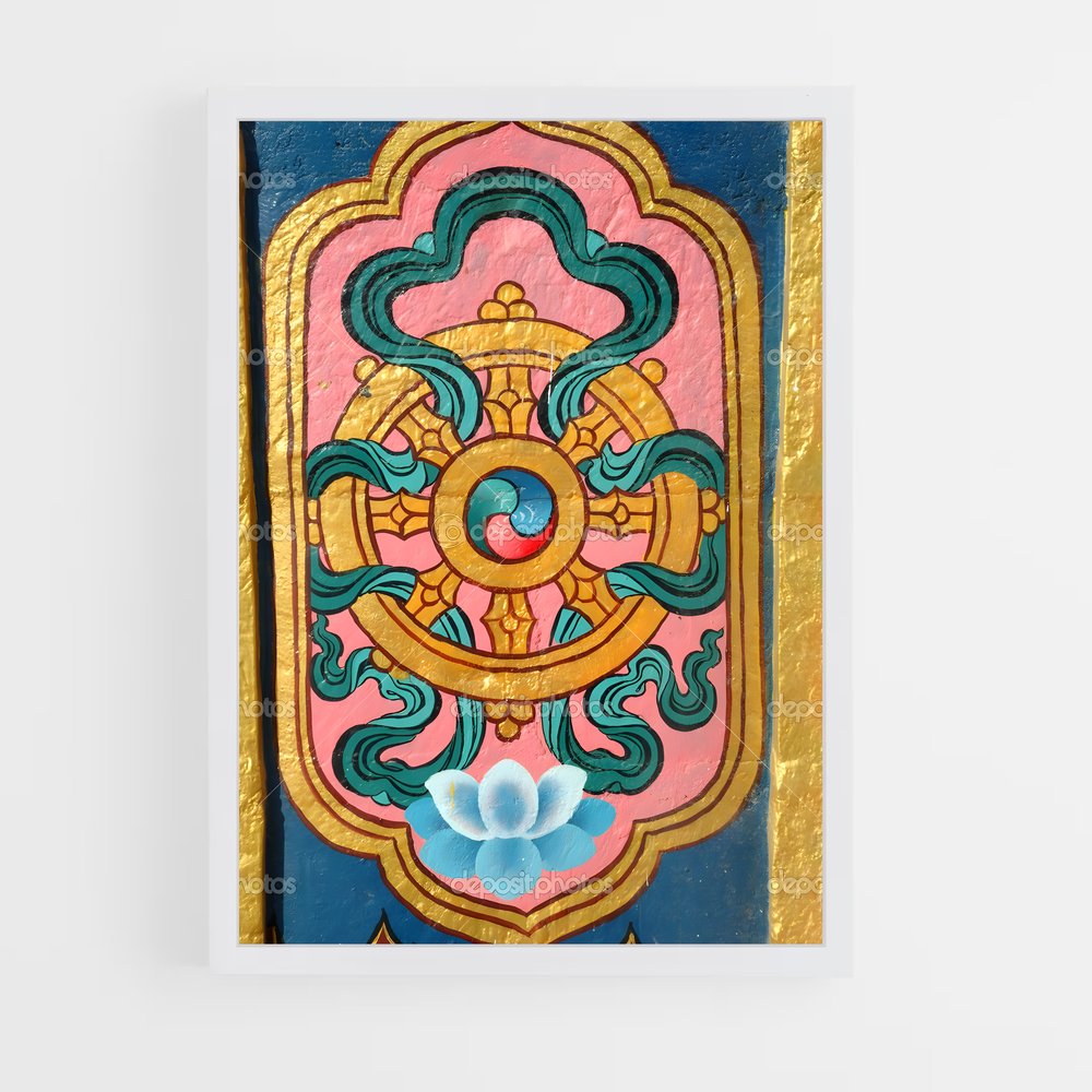 ap-dharma wheel-1 cadre Blanc