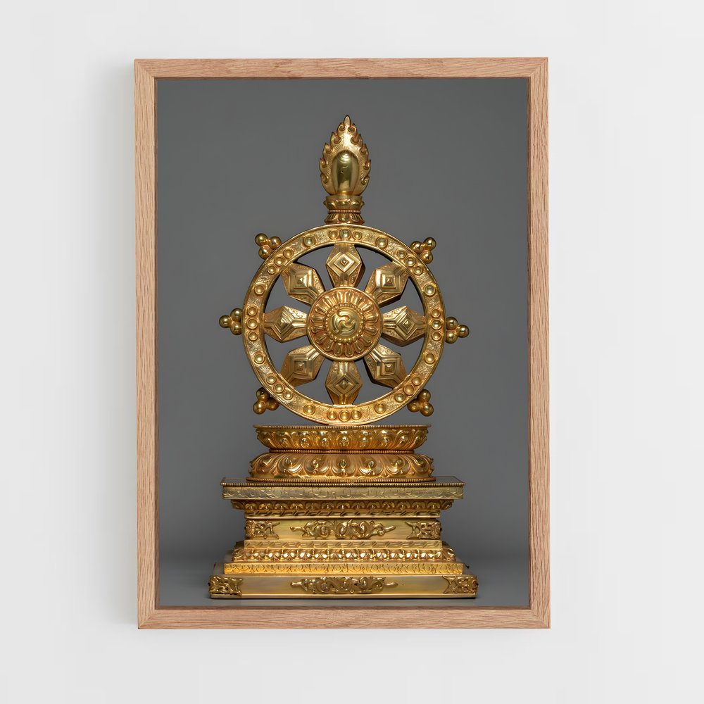 ap-dharma wheel-2 cadre Bois clair