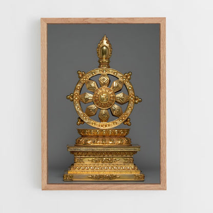 ap-dharma wheel-2 cadre Bois clair