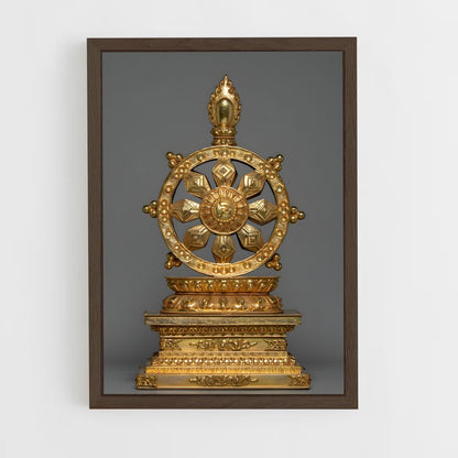 ap-dharma wheel-2 cadre Bois foncé