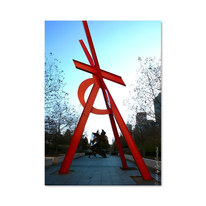 Poster Équilibre Rouge