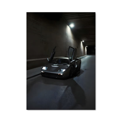 Poster Black Lamborghini