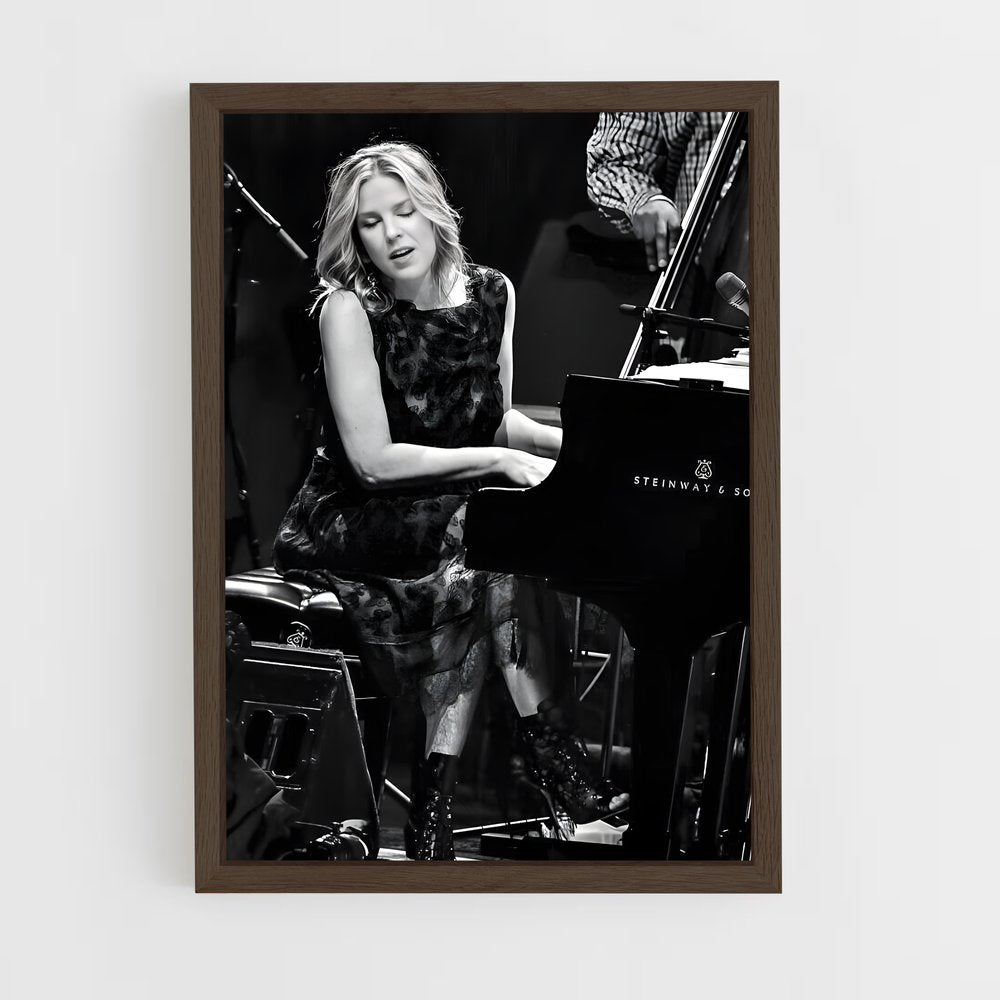 ap-diana krall-1 cadre Bois foncé
