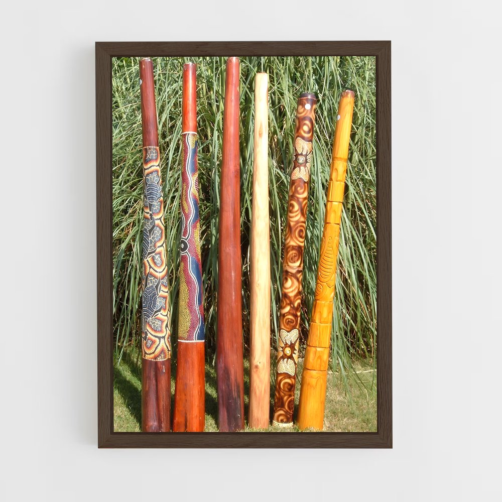 ap-didgeridoo-2 cadre Bois foncé