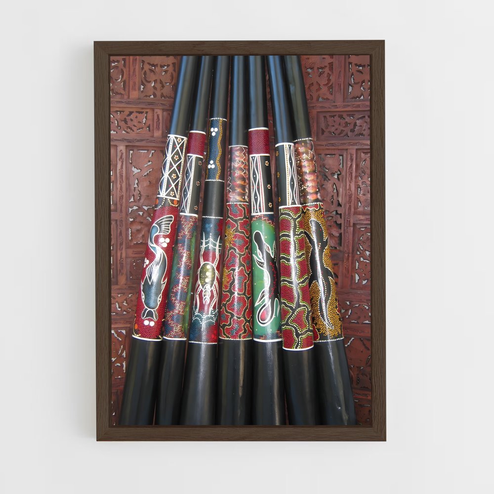 ap-didgeridoo-3 cadre Bois foncé