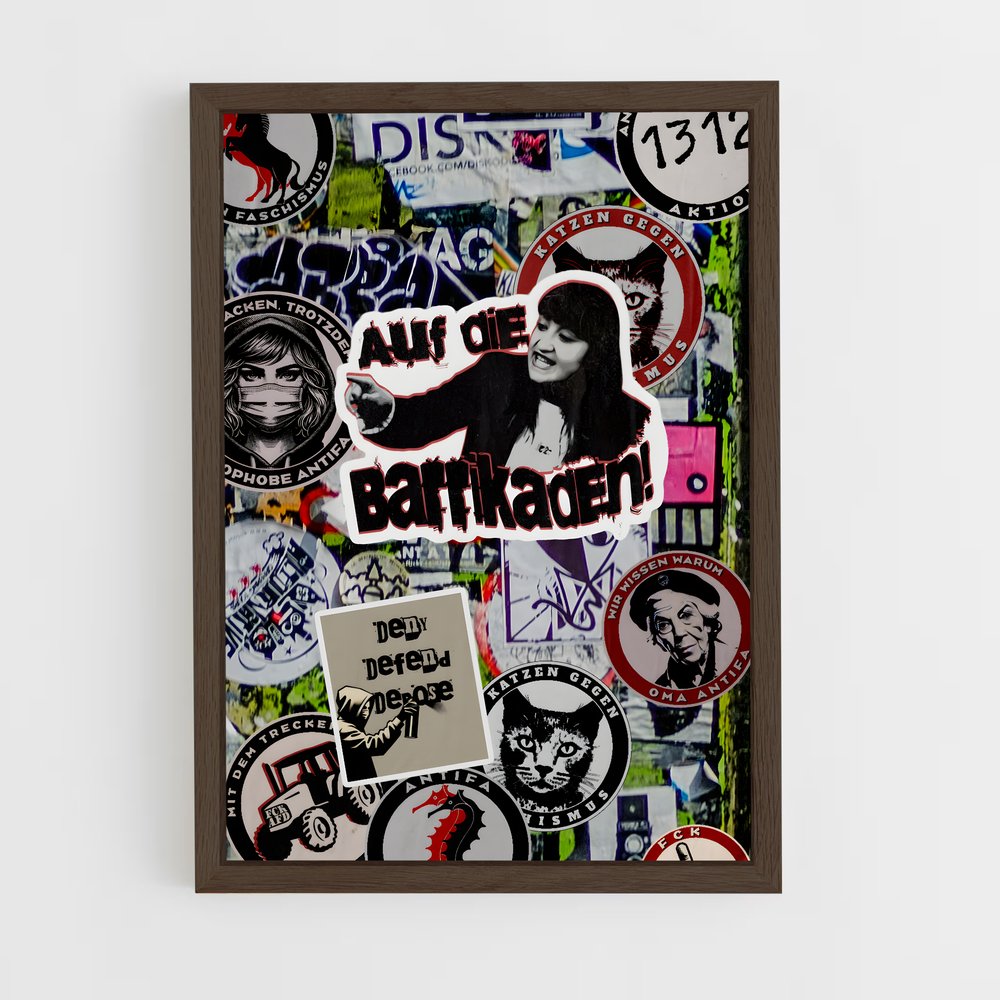 ap-die linke germany-1 cadre Bois foncé