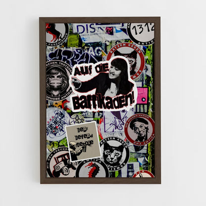 ap-die linke germany-1 cadre Bois foncé