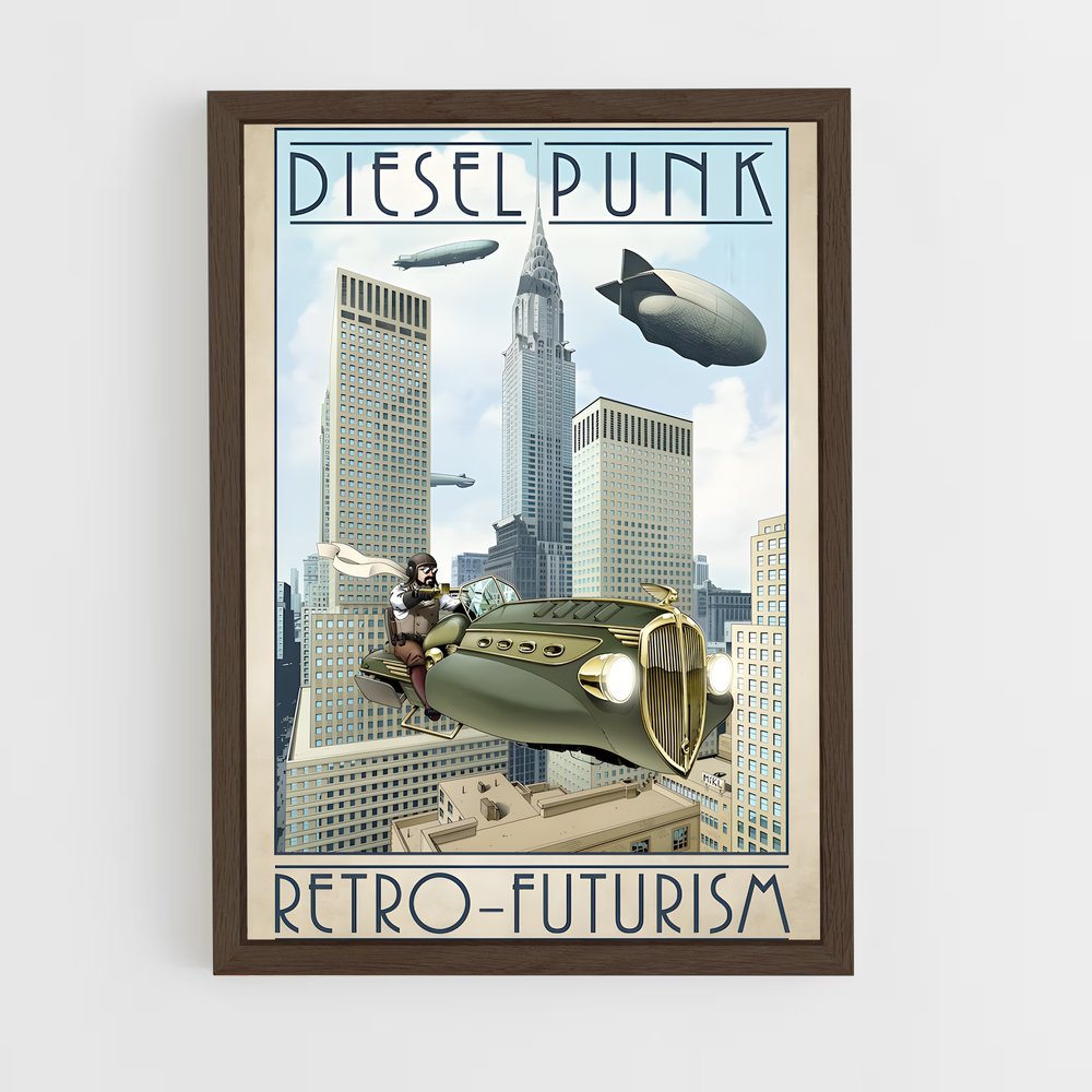 ap-dieselpunk-1 cadre Bois foncé