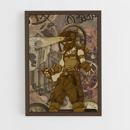 ap-dieselpunk-5 cadre Bois foncé