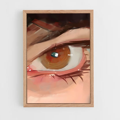 ap-digital painting-4 cadre Bois clair