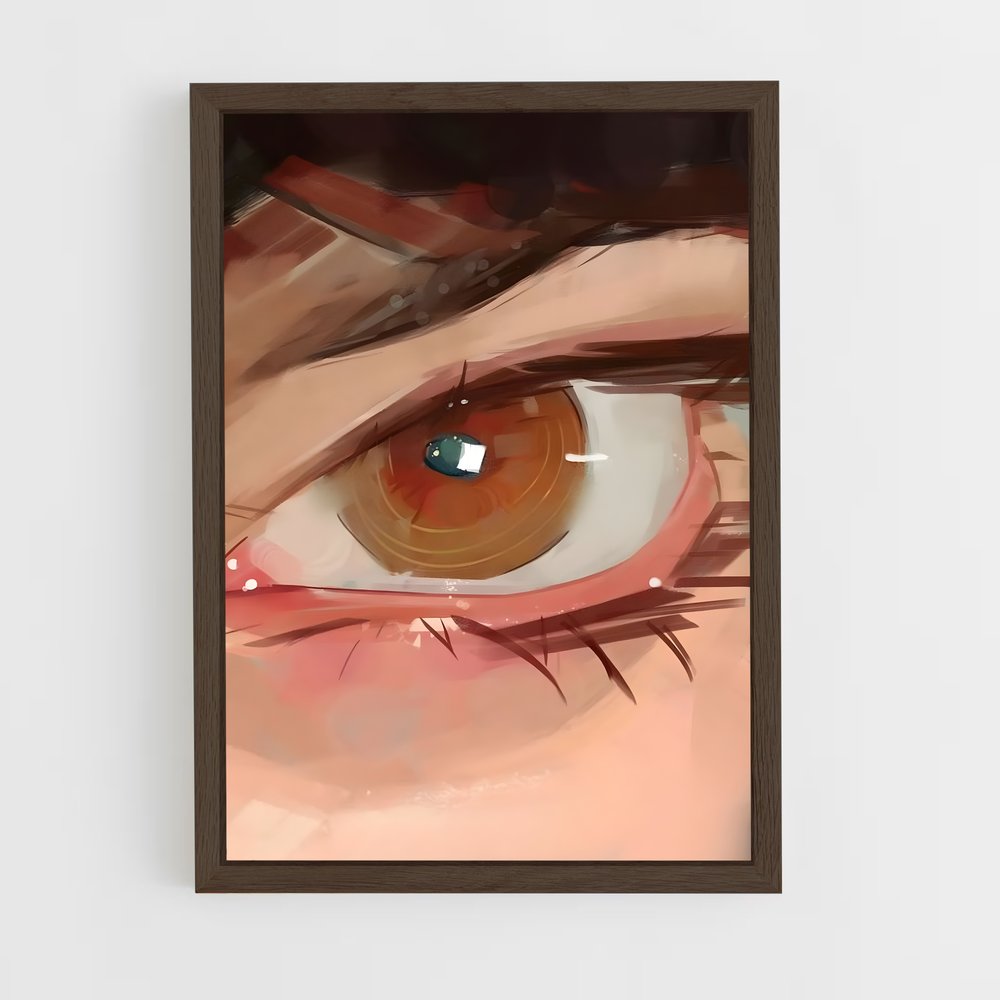 ap-digital painting-4 cadre Bois foncé