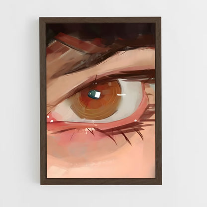 ap-digital painting-4 cadre Bois foncé