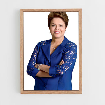 ap-dilma rousseff-1 cadre Bois clair