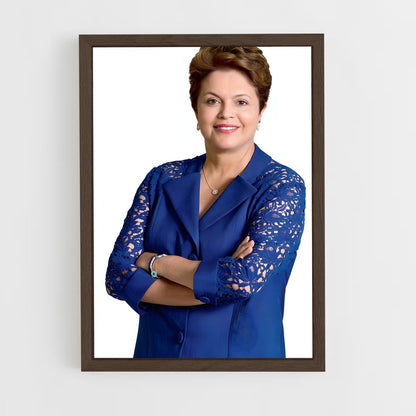 ap-dilma rousseff-1 cadre Bois foncé