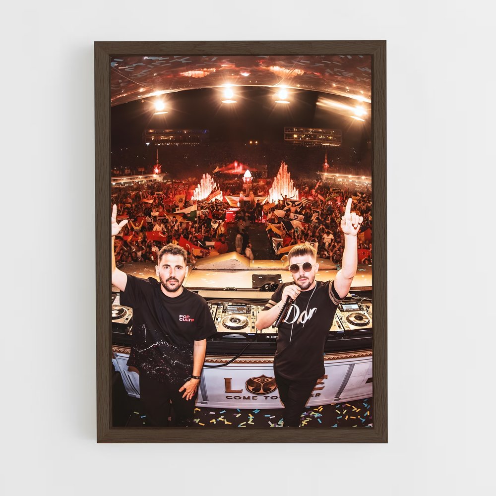 ap-dimitri vegas and like mike-3 cadre Bois foncé
