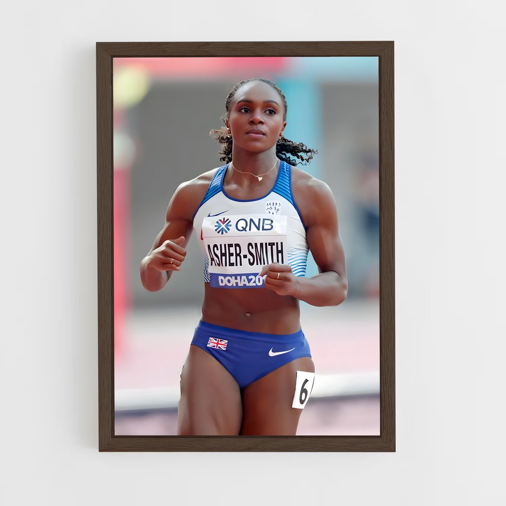 ap-dina asher-smith-6 cadre Bois foncé