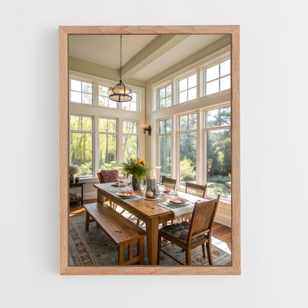 ap-dining room-1 cadre Bois clair
