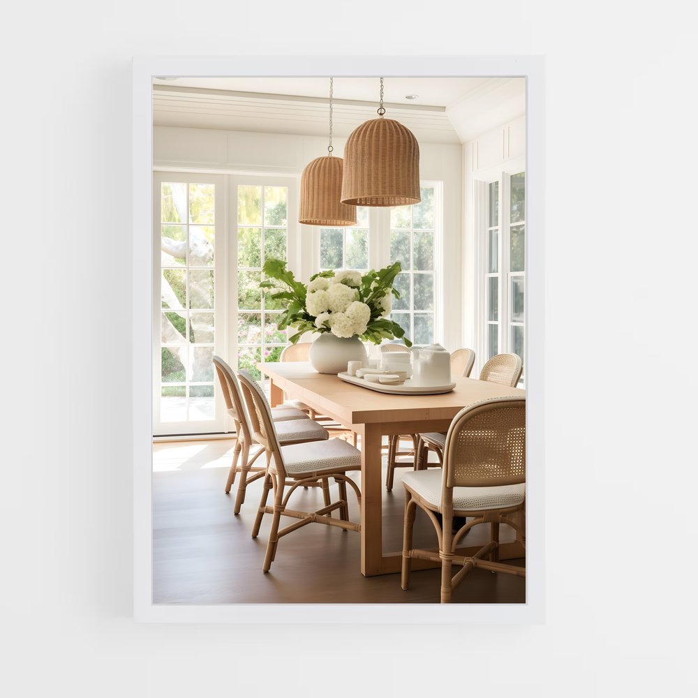 ap-dining room-10 cadre Blanc