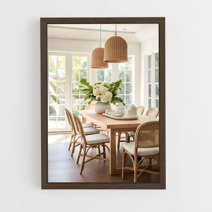 ap-dining room-10 cadre Bois foncé