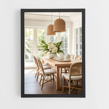 ap-dining room-10 cadre Noir