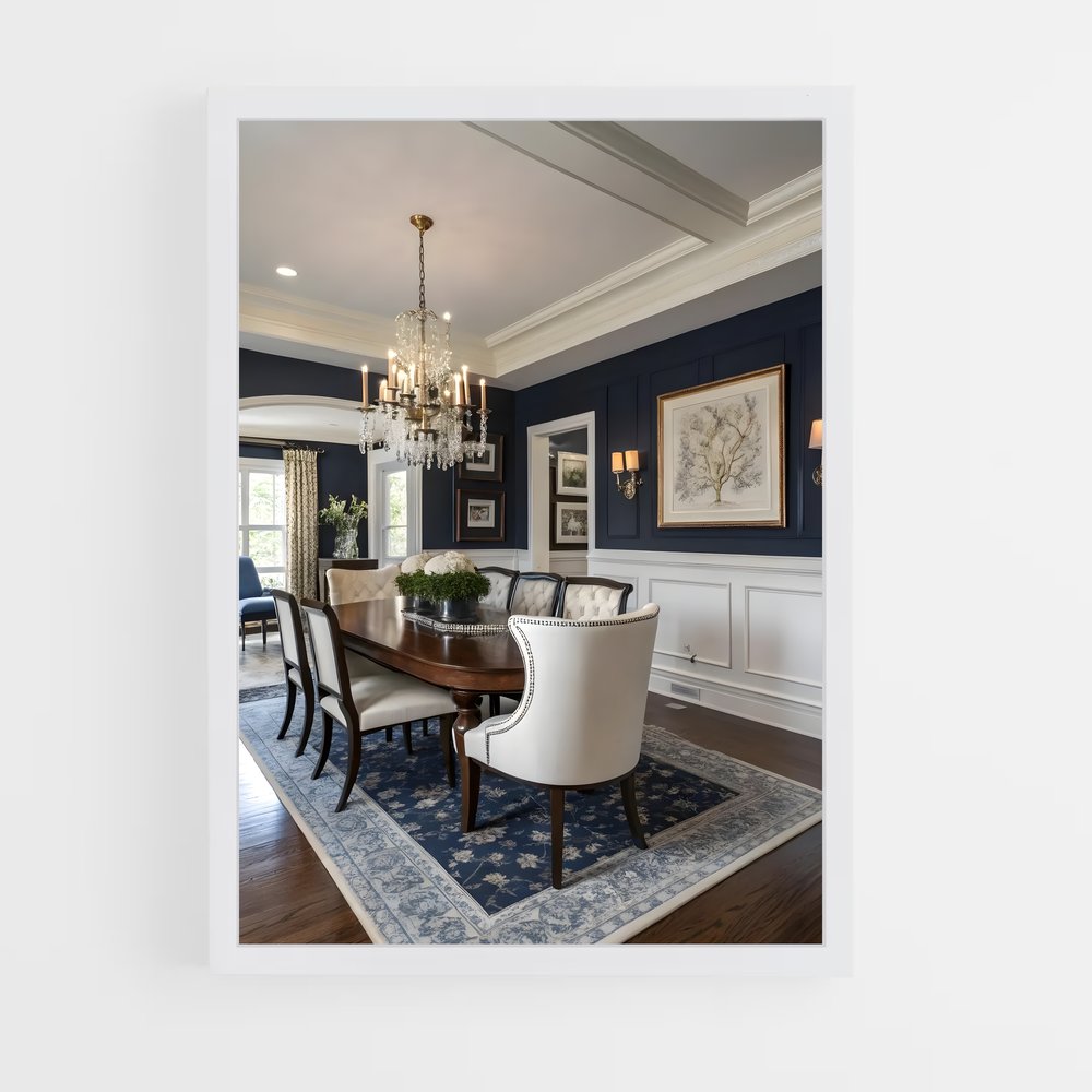 ap-dining room-12 cadre Blanc