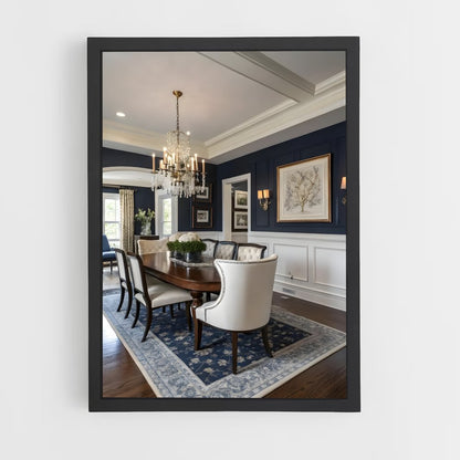 ap-dining room-12 cadre Noir