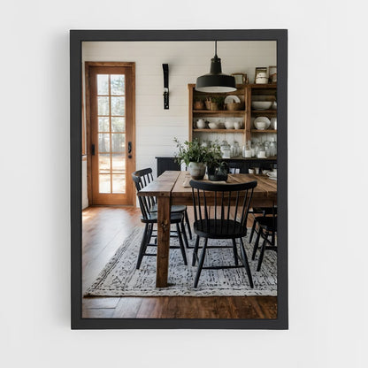 ap-dining room-3 cadre Noir