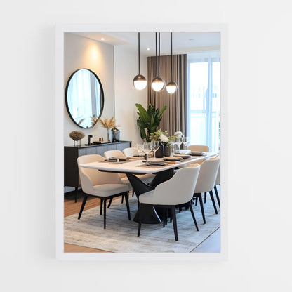 ap-dining room-4 cadre Blanc