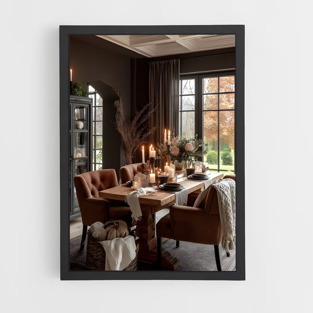 ap-dining room-5 cadre Noir