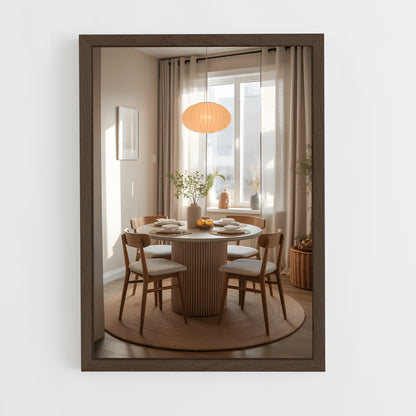 ap-dining room-6 cadre Bois foncé