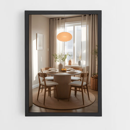 ap-dining room-6 cadre Noir