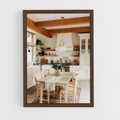 ap-dining room-7 cadre Bois foncé
