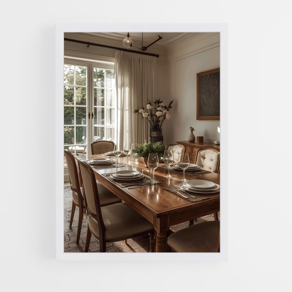 ap-dining room-8 cadre Blanc