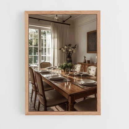 ap-dining room-8 cadre Bois clair