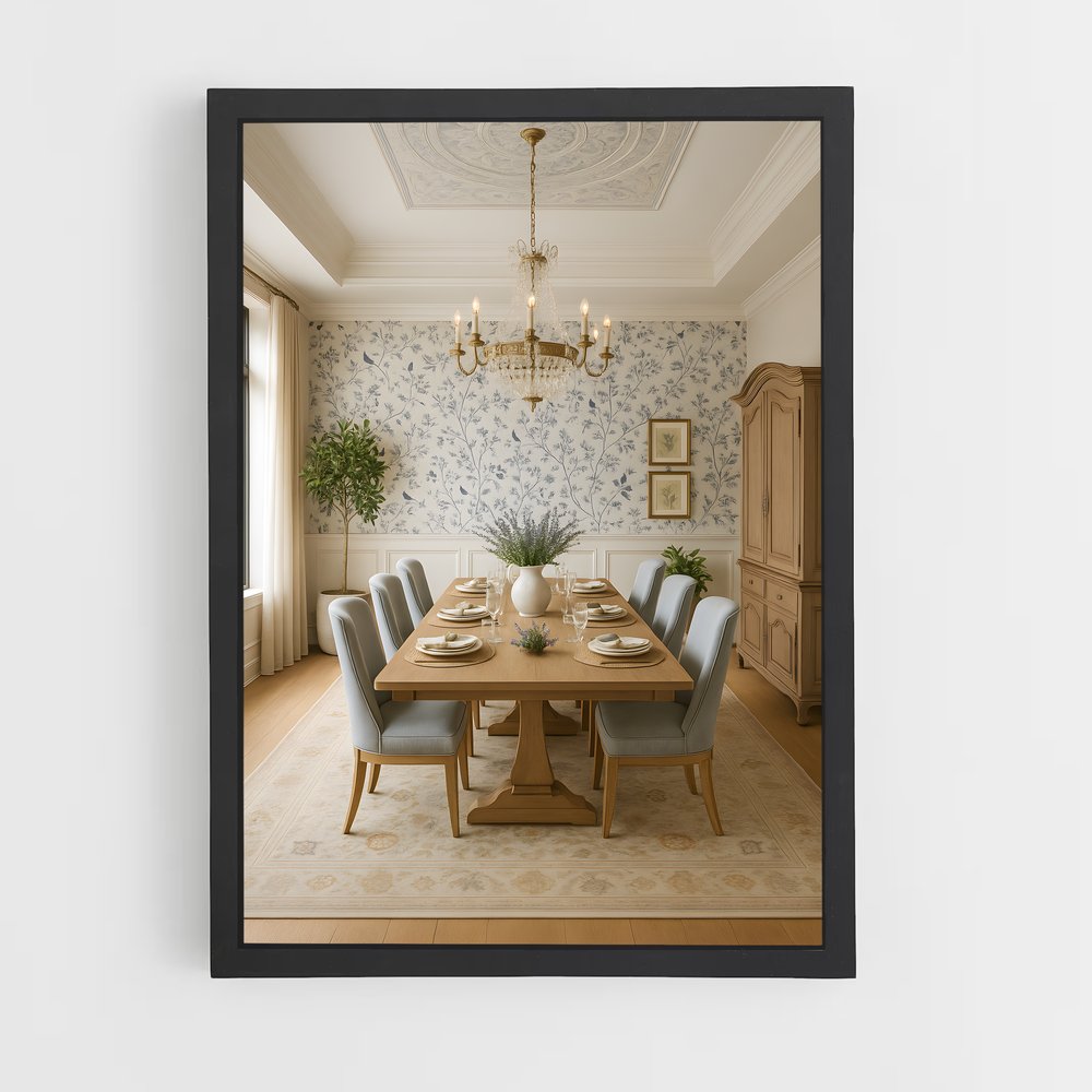 ap-dining room-9 cadre Noir