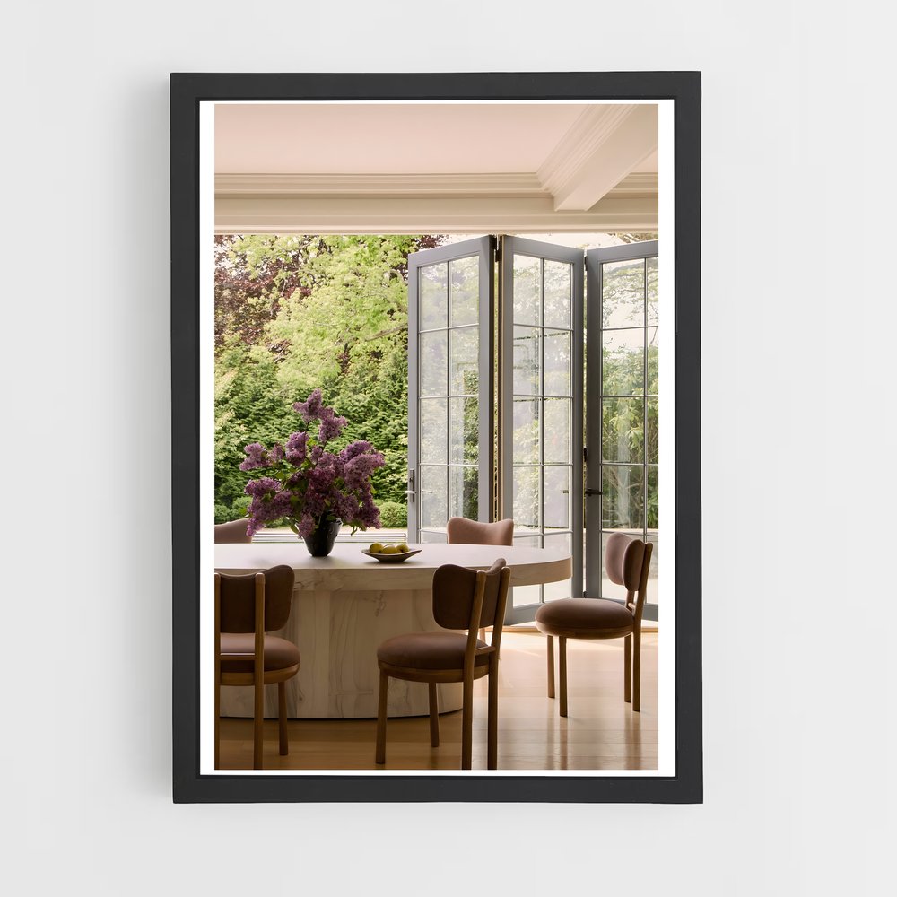 ap-dining table-1 cadre Noir