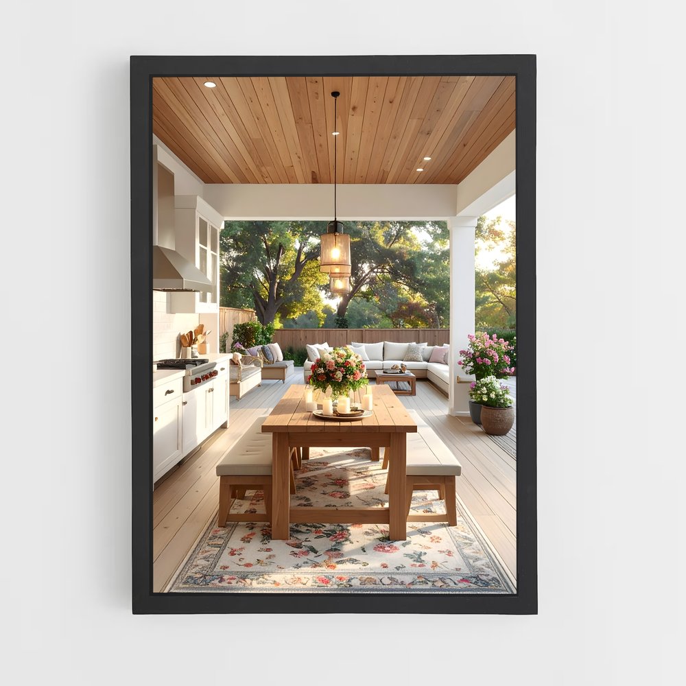 ap-dining table-2 cadre Noir