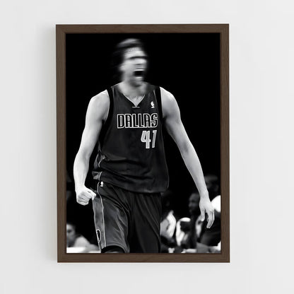 ap-dirk nowitzki-7 cadre Bois foncé