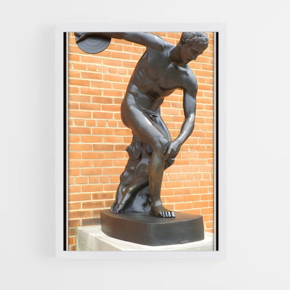 ap-discus thrower-3 cadre Blanc